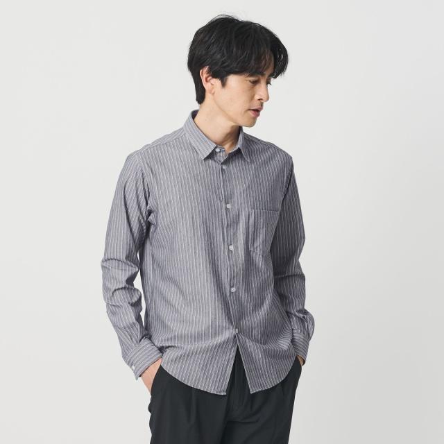 ビューティー＆ユース ユナイテッドアローズ（BEAUTY&YOUTH）/クイック ストレッチ ストライプ レギュラー シャツ SLIM型 吸水速乾機能…