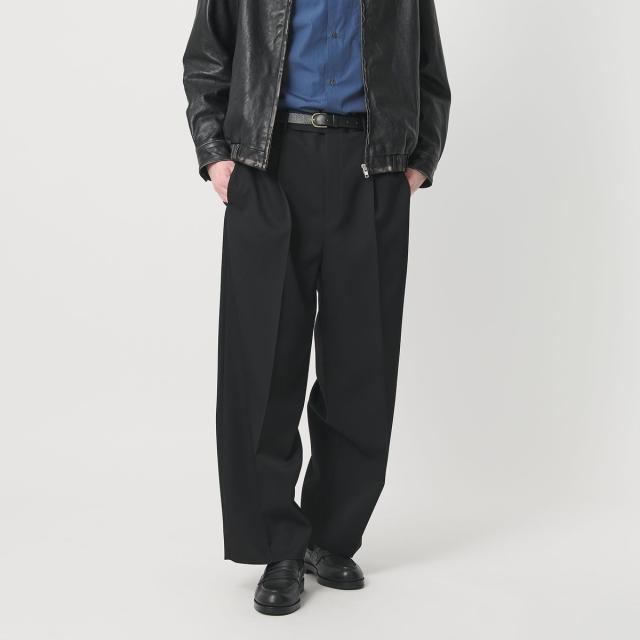 ビューティー＆ユース ユナイテッドアローズ（BEAUTY&amp;YOUTH）/HI‐LINE ウーステッド ハイウエスト スラックス 26SS