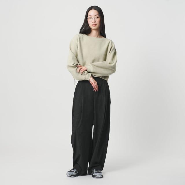 BEAUTY&YOUTH UNITEDARROWS タックカーブパンツ ブラック BEAUTY&YOUTH UNITEDARROWS タックカーブパンツ ブラック ビューティー