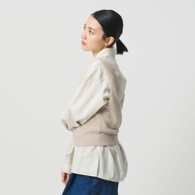 ビューティー＆ユース ユナイテッドアローズ（BEAUTY&YOUTH）/コットン麻ブレンド カシュクール 2WAYニットベスト ウォッシャブル_9