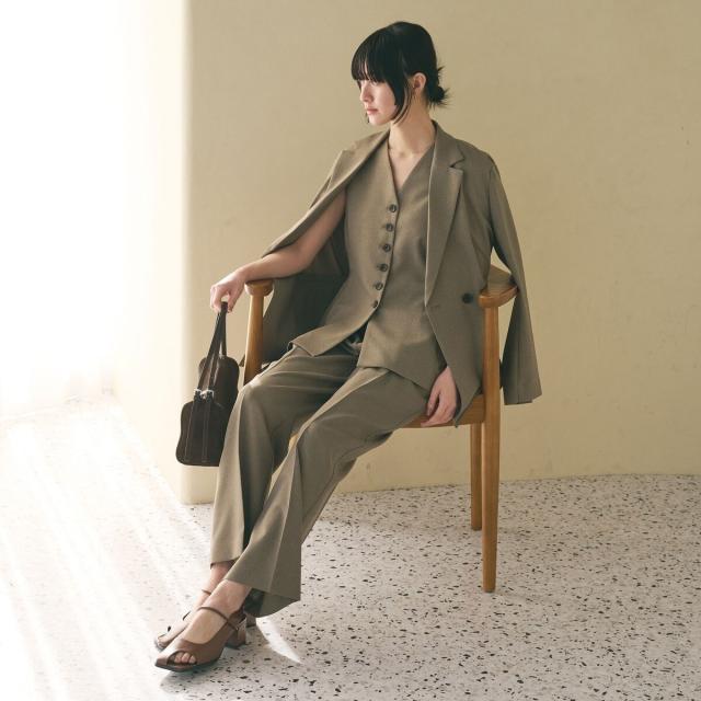 ビューティー＆ユース ユナイテッドアローズ（BEAUTY&YOUTH）/【WEB限定 Wardrobe DAILY MINIMAL】メランジ ペプラムベスト ウォッシャ…_3