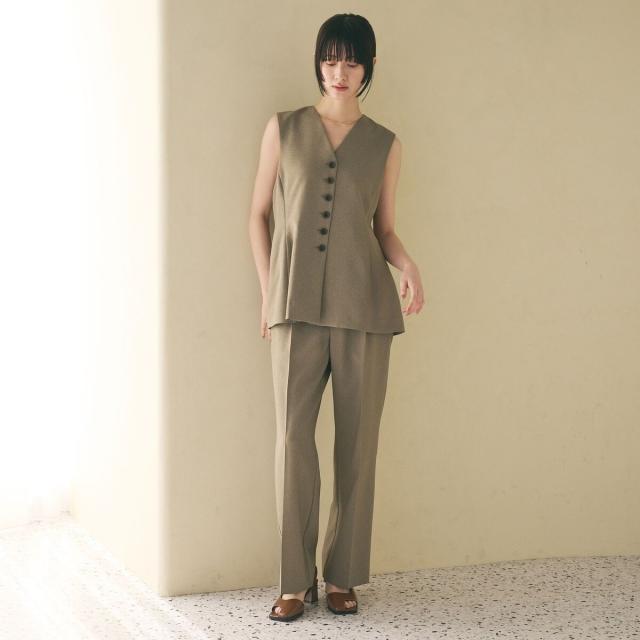 ビューティー＆ユース ユナイテッドアローズ（BEAUTY&YOUTH）/【WEB限定 Wardrobe DAILY MINIMAL】メランジ ペプラムベスト ウォッシャ…_6