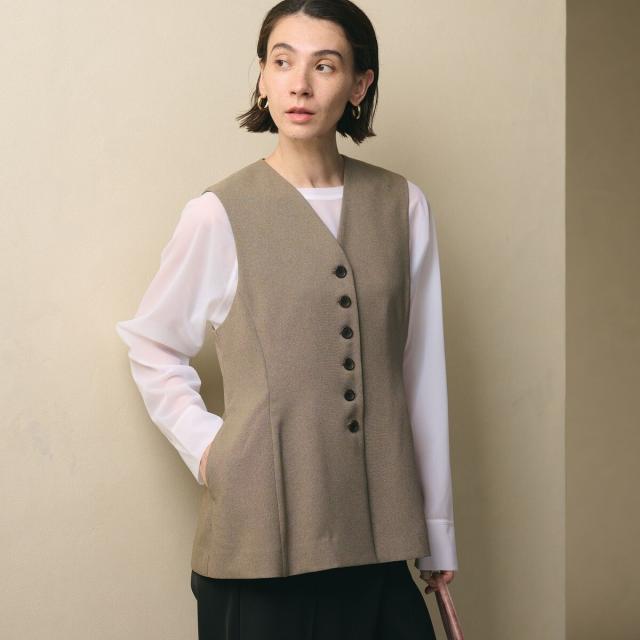 ビューティー＆ユース ユナイテッドアローズ（BEAUTY&YOUTH）/【WEB限定 Wardrobe DAILY MINIMAL】メランジ ペプラムベスト ウォッシャ…_9