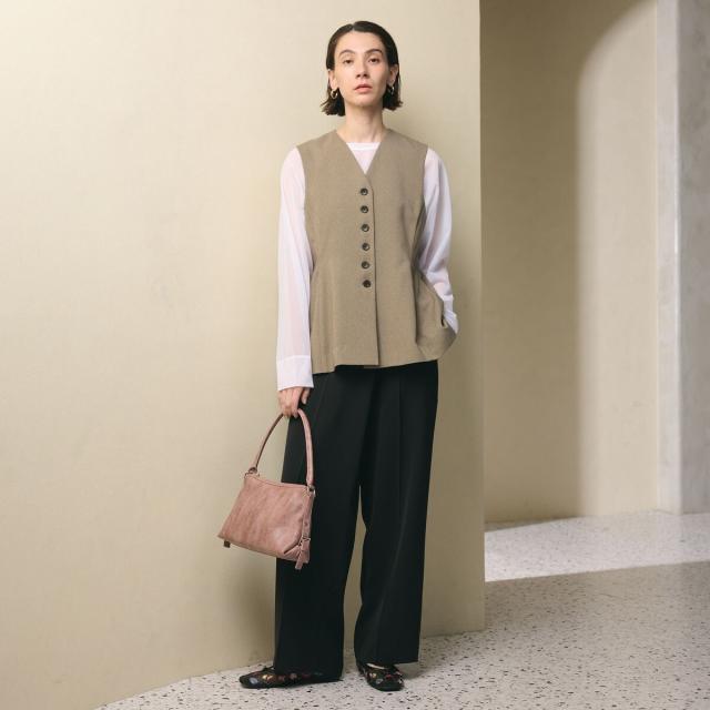 ビューティー＆ユース ユナイテッドアローズ（BEAUTY&YOUTH）/【WEB限定 Wardrobe DAILY MINIMAL】メランジ ペプラムベスト ウォッシャ…_10