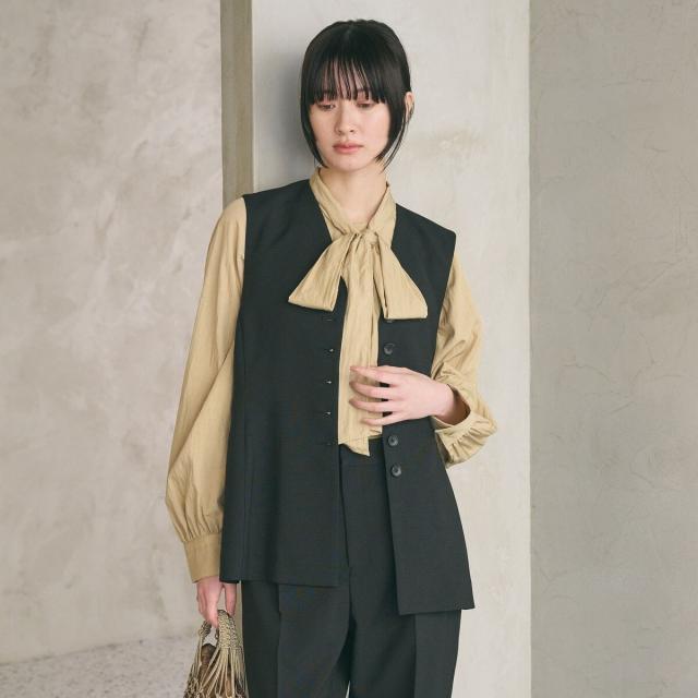ビューティー＆ユース ユナイテッドアローズ（BEAUTY&YOUTH）/【WEB限定 Wardrobe DAILY MINIMAL】メランジ ペプラムベスト ウォッシャ…_11