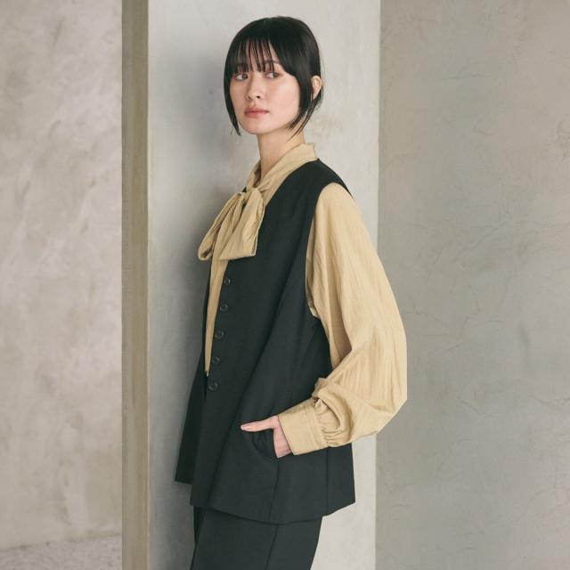 ビューティー＆ユース ユナイテッドアローズ（BEAUTY&YOUTH）/【WEB限定 Wardrobe DAILY MINIMAL】メランジ ペプラムベスト ウォッシャ…_13
