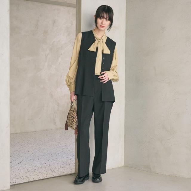 ビューティー＆ユース ユナイテッドアローズ（BEAUTY&YOUTH）/【WEB限定 Wardrobe DAILY MINIMAL】メランジ ペプラムベスト ウォッシャ…_14