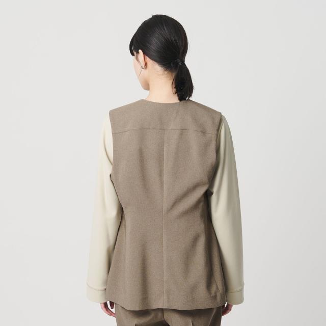 ビューティー＆ユース ユナイテッドアローズ（BEAUTY&YOUTH）/【WEB限定 Wardrobe DAILY MINIMAL】メランジ ペプラムベスト ウォッシャ…_17