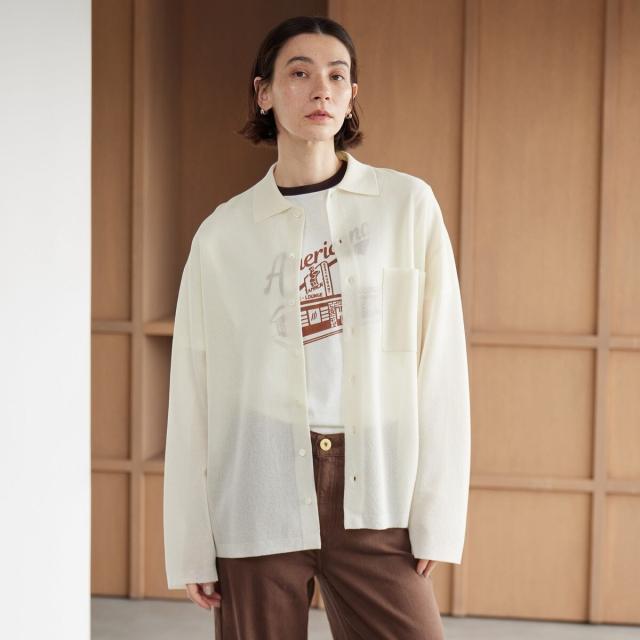 ビューティー＆ユース ユナイテッドアローズ（BEAUTY&YOUTH）/ミラノリブ シャツカーディガン ウォッシャブル