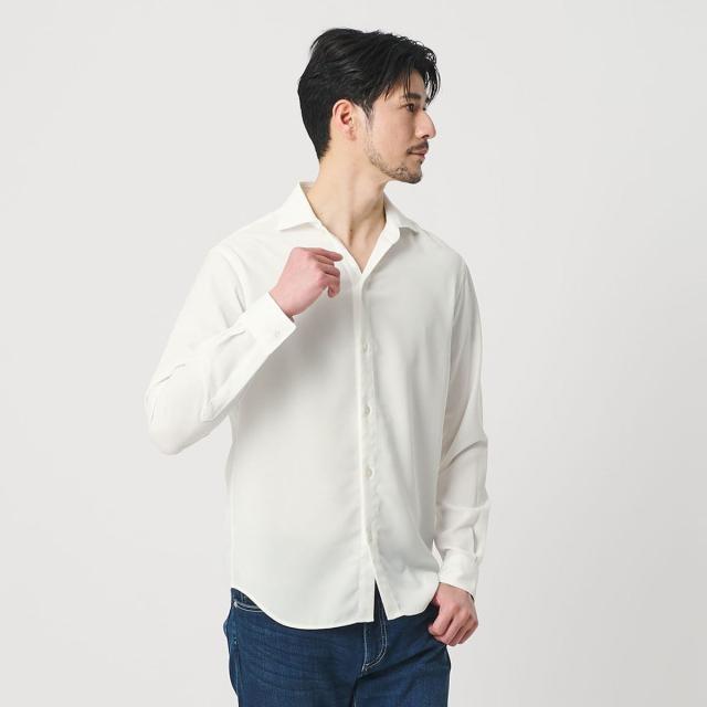 ビューティー＆ユース ユナイテッドアローズ（BEAUTY&YOUTH）/【WEB限定 WARDROBE SMART】リネンライク ワイドカラー スキッパー シャツ_1
