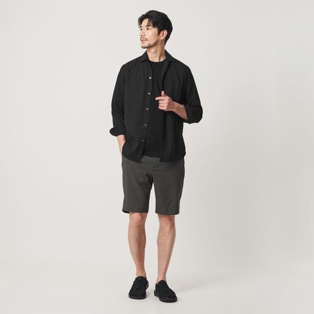 ビューティー＆ユース ユナイテッドアローズ（BEAUTY&YOUTH）/【WEB限定 WARDROBE SMART】リネンライク ワイドカラー スキッパー シャツ_3