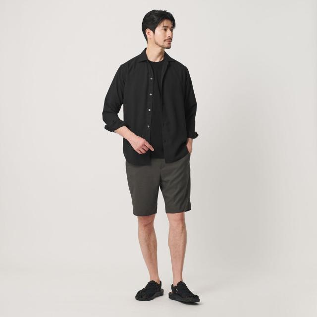 ビューティー＆ユース ユナイテッドアローズ（BEAUTY&YOUTH）/【WEB限定 WARDROBE SMART】リネンライク ワイドカラー スキッパー シャツ_6