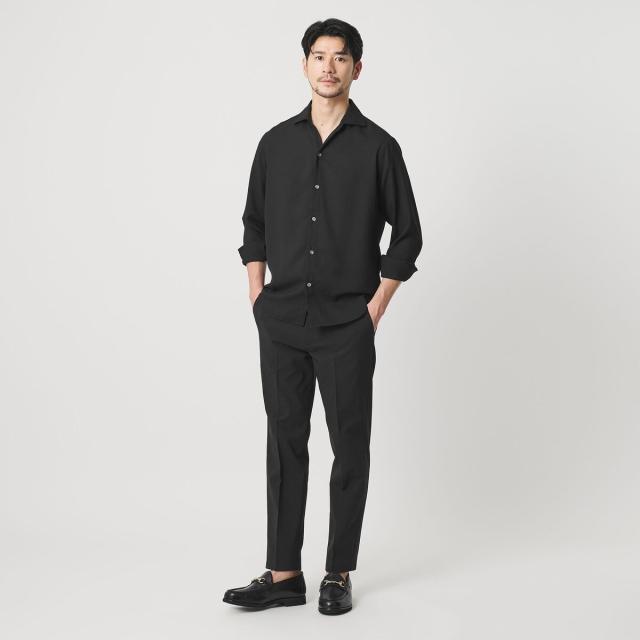 ビューティー＆ユース ユナイテッドアローズ（BEAUTY&YOUTH）/【WEB限定 WARDROBE SMART】リネンライク ワイドカラー スキッパー シャツ_7