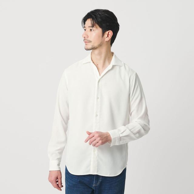 ビューティー＆ユース ユナイテッドアローズ（BEAUTY&YOUTH）/【WEB限定 WARDROBE SMART】リネンライク ワイドカラー スキッパー シャツ_10