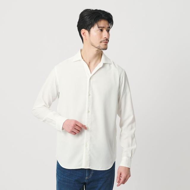 ビューティー＆ユース ユナイテッドアローズ（BEAUTY&YOUTH）/【WEB限定 WARDROBE SMART】リネンライク ワイドカラー スキッパー シャツ_11