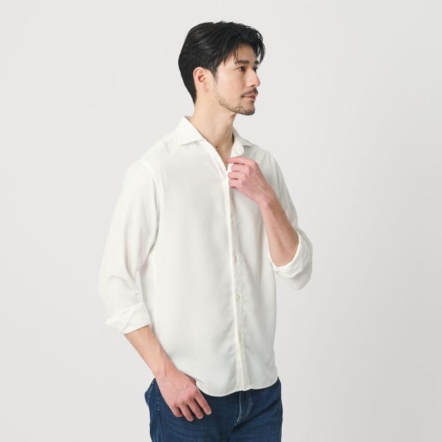 ビューティー＆ユース ユナイテッドアローズ（BEAUTY&YOUTH）/【WEB限定 WARDROBE SMART】リネンライク ワイドカラー スキッパー シャツ_14