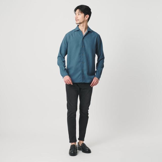 ビューティー＆ユース ユナイテッドアローズ（BEAUTY&YOUTH）/【WEB限定 WARDROBE SMART】リネンライク ワイドカラー スキッパー シャツ_17