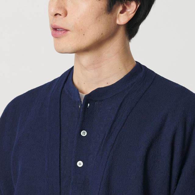 ビューティー＆ユース ユナイテッドアローズ（BEAUTY&YOUTH）/エアミラノ ヘンリーネック ニット ウォッシャブル 抗菌 防臭機能付き