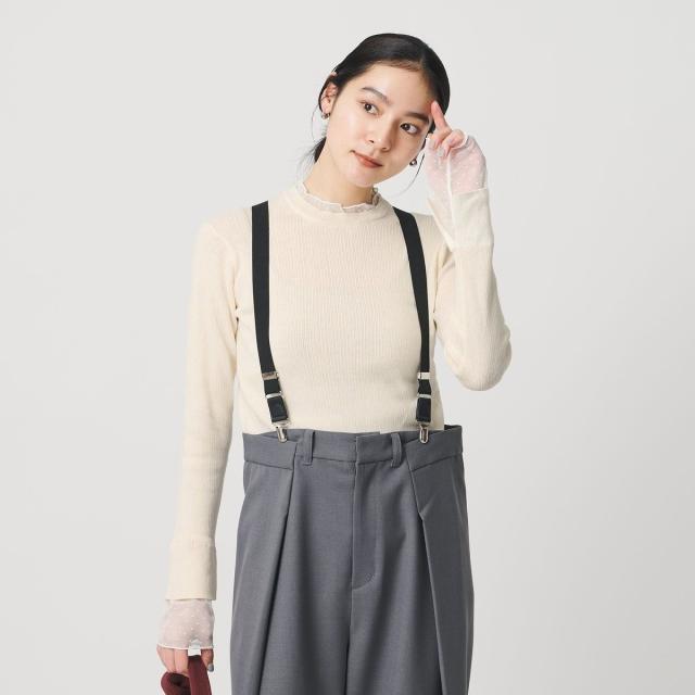 ビューティー＆ユース ユナイテッドアローズ（BEAUTY&YOUTH）/【WEB限定 Wardrobe DAILY MINIMAL】レースコンビ リブニットプルオーバ…