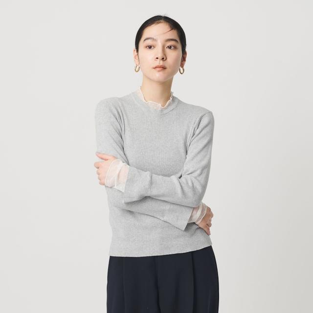 ビューティー＆ユース ユナイテッドアローズ（BEAUTY&YOUTH）/【WEB限定 Wardrobe DAILY MINIMAL】レースコンビ リブニットプルオーバ…_2