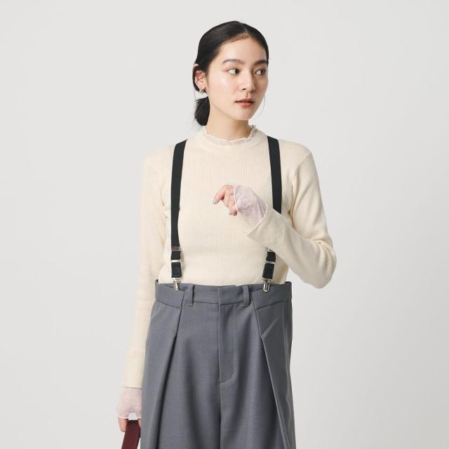 ビューティー＆ユース ユナイテッドアローズ（BEAUTY&YOUTH）/【WEB限定 Wardrobe DAILY MINIMAL】レースコンビ リブニットプルオーバ…_3