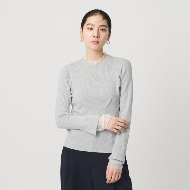 ビューティー＆ユース ユナイテッドアローズ（BEAUTY&YOUTH）/【WEB限定 Wardrobe DAILY MINIMAL】レースコンビ リブニットプルオーバ…_6