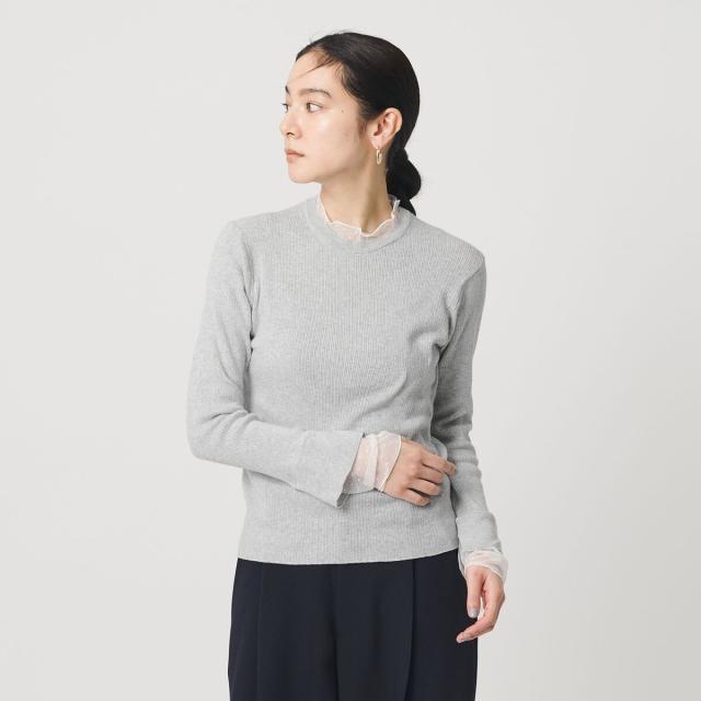 ビューティー＆ユース ユナイテッドアローズ（BEAUTY&YOUTH）/【WEB限定 Wardrobe DAILY MINIMAL】レースコンビ リブニットプルオーバ…_7