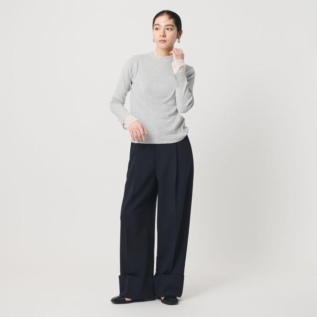 ビューティー＆ユース ユナイテッドアローズ（BEAUTY&YOUTH）/【WEB限定 Wardrobe DAILY MINIMAL】レースコンビ リブニットプルオーバ…_9