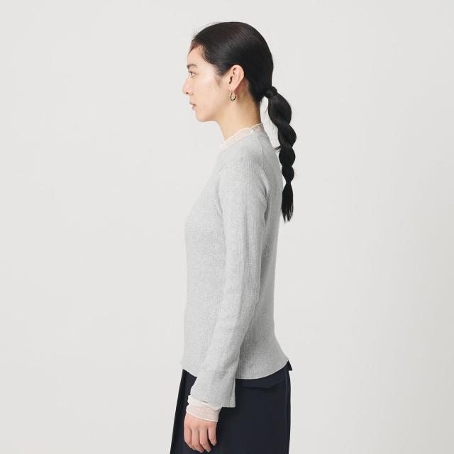ビューティー＆ユース ユナイテッドアローズ（BEAUTY&YOUTH）/【WEB限定 Wardrobe DAILY MINIMAL】レースコンビ リブニットプルオーバ…_15