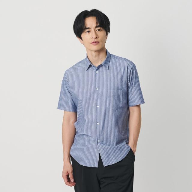 ビューティー＆ユース ユナイテッドアローズ（BEAUTY&YOUTH）/クイック ストレッチ ストライプ シャンブレー ボタンダウン 半袖シャツ …_2