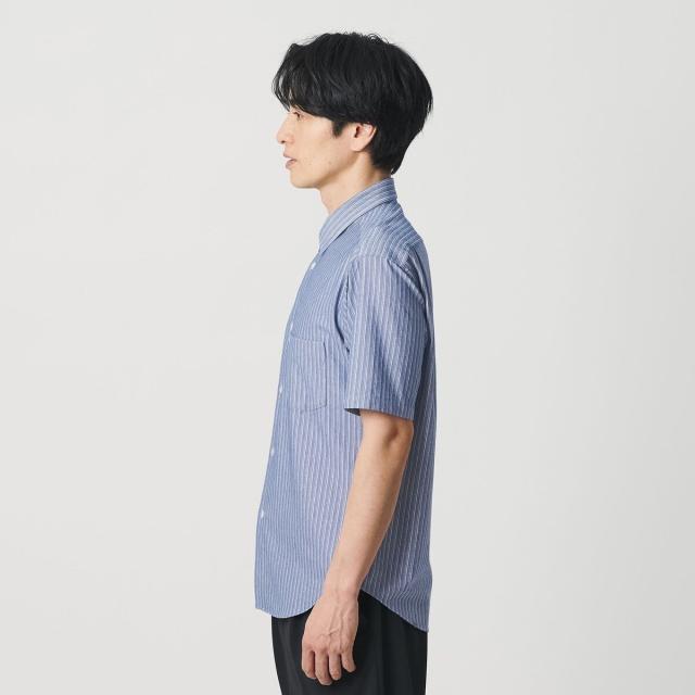 ビューティー＆ユース ユナイテッドアローズ（BEAUTY&YOUTH）/クイック ストレッチ ストライプ シャンブレー ボタンダウン 半袖シャツ …_7