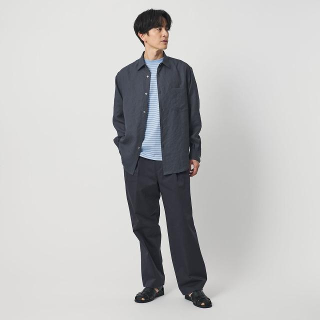 ビューティー＆ユース ユナイテッドアローズ（BEAUTY&YOUTH）/ライト リネンタッチ レギュラー シャツ FORM TAPERD型_4