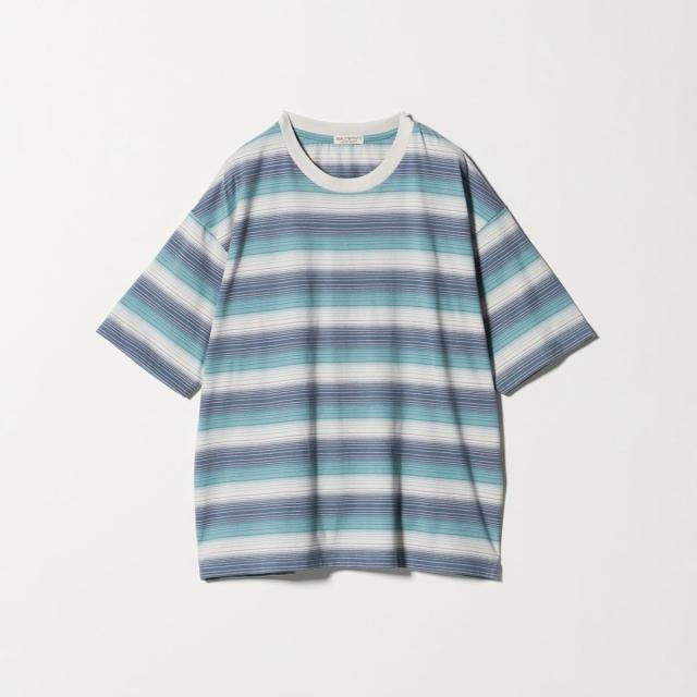 ビューティー＆ユース ユナイテッドアローズ（BEAUTY&amp;YOUTH）/オンブレ ボーダー クルーネック Tシャツ