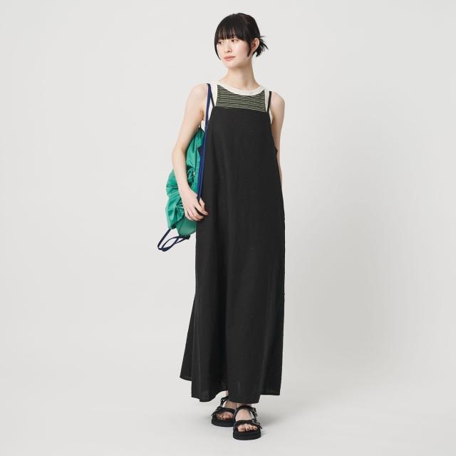 ビューティー＆ユース ユナイテッドアローズ（BEAUTY&amp;YOUTH）/麻ブレンド ドット キャミワンピース