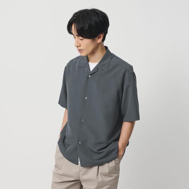 ビューティー＆ユース ユナイテッドアローズ（BEAUTY&YOUTH）/シルキータッチ ナロー オープンカラー シャツ FORM型