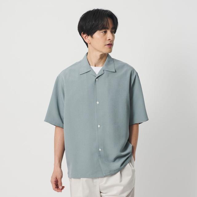 ビューティー＆ユース ユナイテッドアローズ（BEAUTY&YOUTH）/シルキータッチ ナロー オープンカラー シャツ FORM型_9