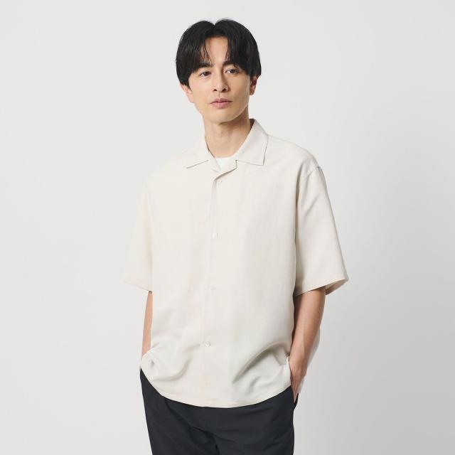 ビューティー＆ユース ユナイテッドアローズ（BEAUTY&YOUTH）/シルキータッチ ナロー オープンカラー シャツ FORM型_14
