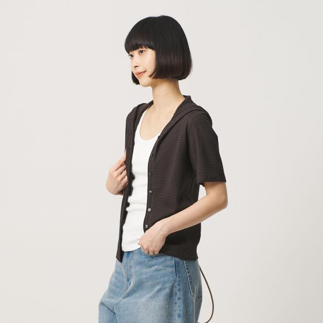 ビューティー＆ユース ユナイテッドアローズ（BEAUTY&amp;YOUTH）/ボーダー＆ソリッド フード カーディガン