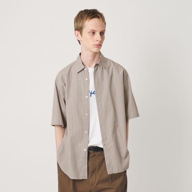 【NEW】ビューティー＆ユース ユナイテッドアローズ（BEAUTY&YOUTH）/チェック ショートスリーブ レギュラー シャツ FORM型_6