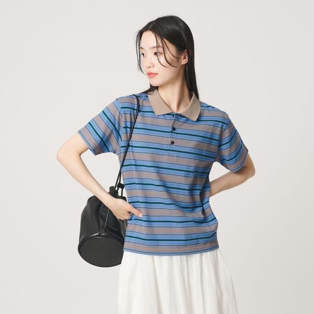 ビューティー＆ユース ユナイテッドアローズ（BEAUTY&YOUTH）/【WEB限定】マルチボーダー ポロカラーTシャツ