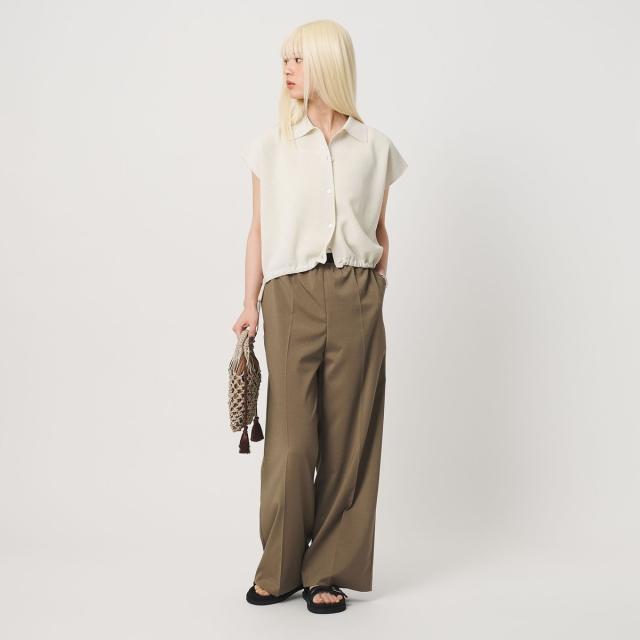 ビューティー＆ユース ユナイテッドアローズ（BEAUTY&YOUTH）/ゴムギャザー ワイドパンツ ウォッシャブル 防シワ_5