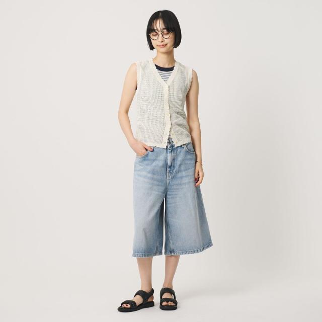 ビューティー＆ユース ユナイテッドアローズ（BEAUTY&amp;YOUTH）/スカラップ Vネック メッシュ ニットベスト_9