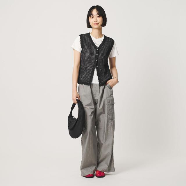 ビューティー＆ユース ユナイテッドアローズ（BEAUTY&amp;YOUTH）/スカラップ Vネック メッシュ ニットベスト_13