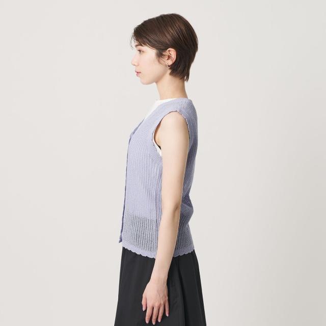 ビューティー＆ユース ユナイテッドアローズ（BEAUTY&amp;YOUTH）/スカラップ Vネック メッシュ ニットベスト_15