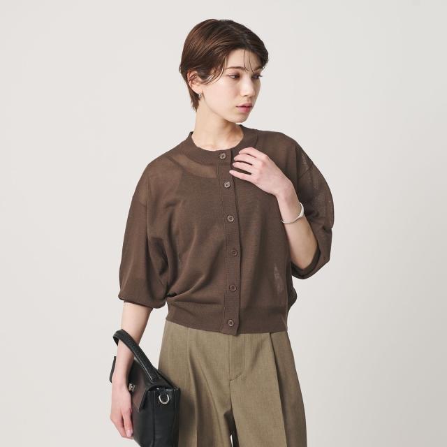 【NEW】ビューティー＆ユース ユナイテッドアローズ（BEAUTY&amp;YOUTH）/【WEB限定 Wardrobe DAILY MINIMAL】ハーフスリーブ シアーカーデ…