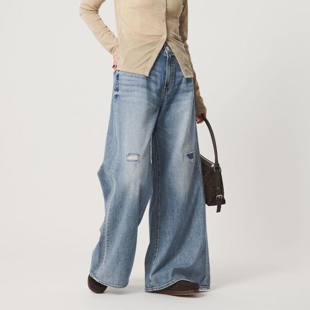 ビューティー＆ユース ユナイテッドアローズ（BEAUTY&YOUTH）/【別注】＜NEEDBY heritage＞ワイドフレア デニムパンツ/コバルト