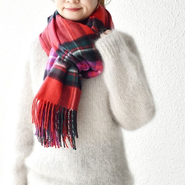 シップス（SHIPS）/【SHIPS別注】JOHNSTONS:カシミヤチェックストール