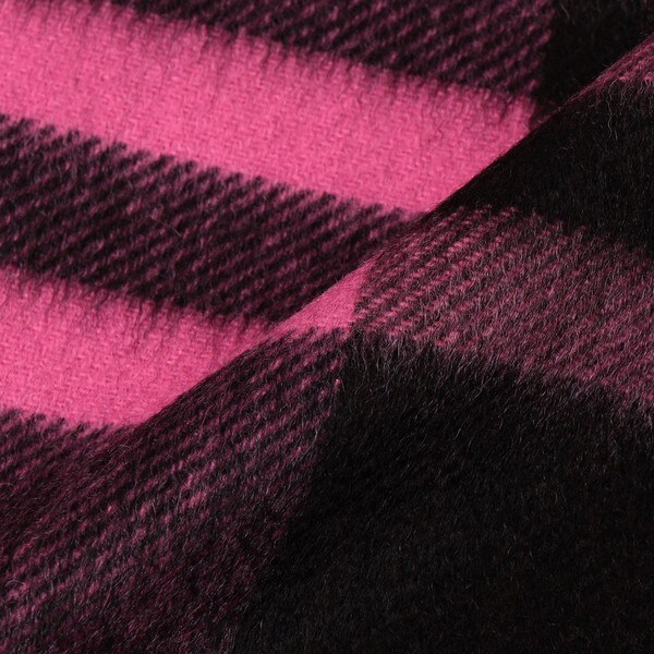 シップス/Ｊｏｓｈｕａ　Ｅｌｌｉｓ：カシミヤブラックウォッチストール　７０×１９０の通販は