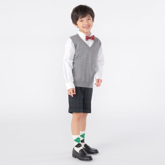 シップス（SHIPS）/SHIPS KIDS:100〜130cm / 14GG Vネック ベスト_4