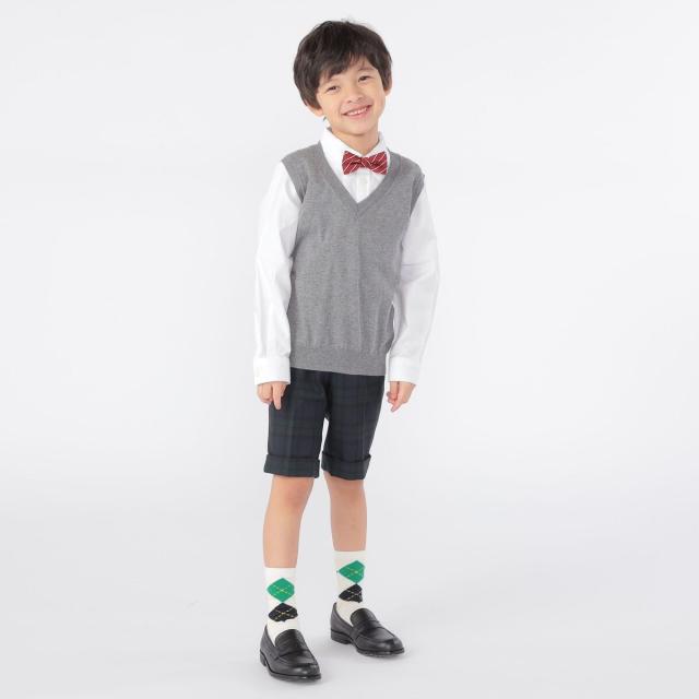 シップス（SHIPS）/SHIPS KIDS:100〜130cm / 14GG Vネック ベスト_5